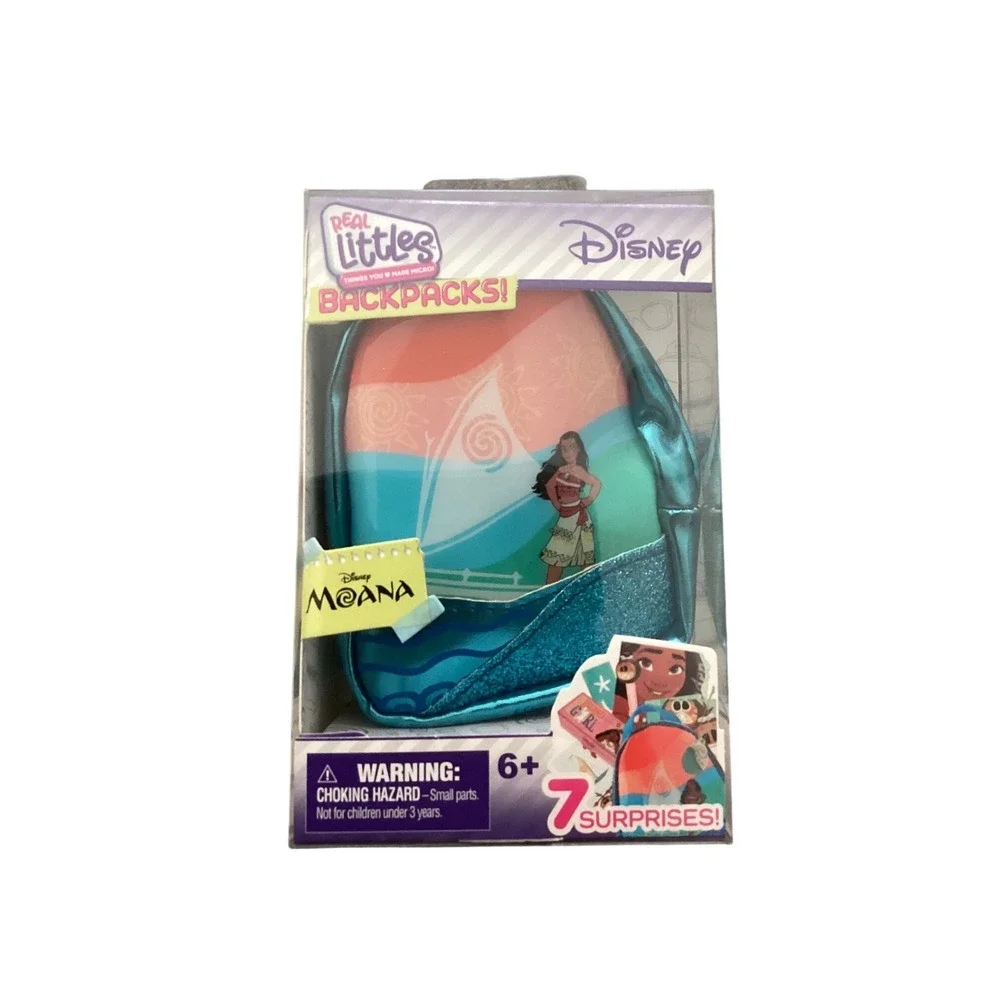 Real Littles Disney Moana Mini Backpack 7 Surprises Micro‎ Collectible Toy New